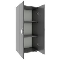 Pisarniška Omara Ulas 3, Siva - antracit, Moderno, leseni material (49/108/34cm) - MID.YOU