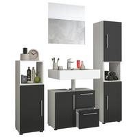 Kopalnica Flandu, Črna, Bela - črna, Konvencionalno, leseni material (120cm) - MID.YOU