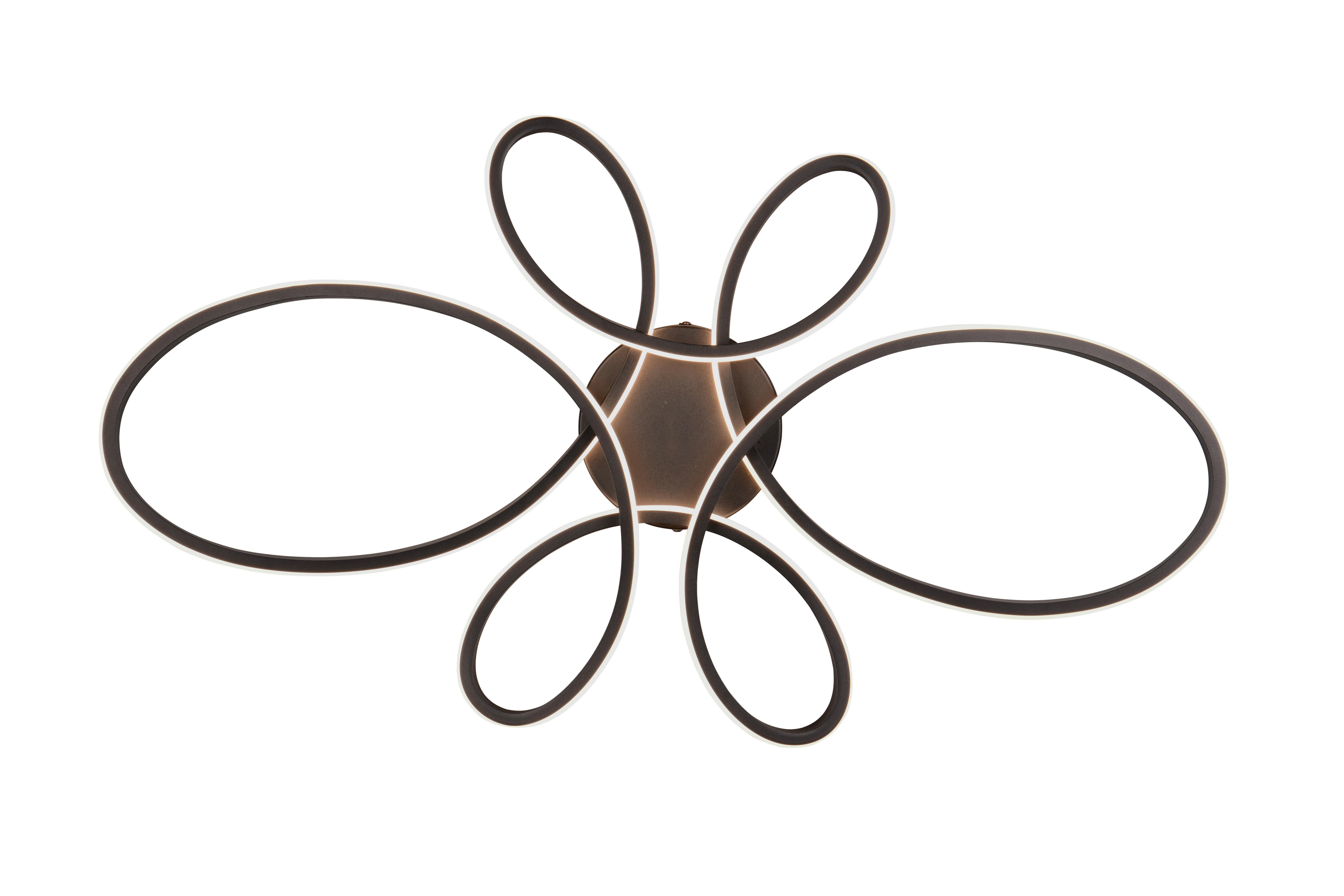 LAMPA SUFITOWA LED 645619132 FLY - czarny/biały, Design, tworzywo sztuczne/metal (83/45,5/7,5cm) - Trio Leuchten