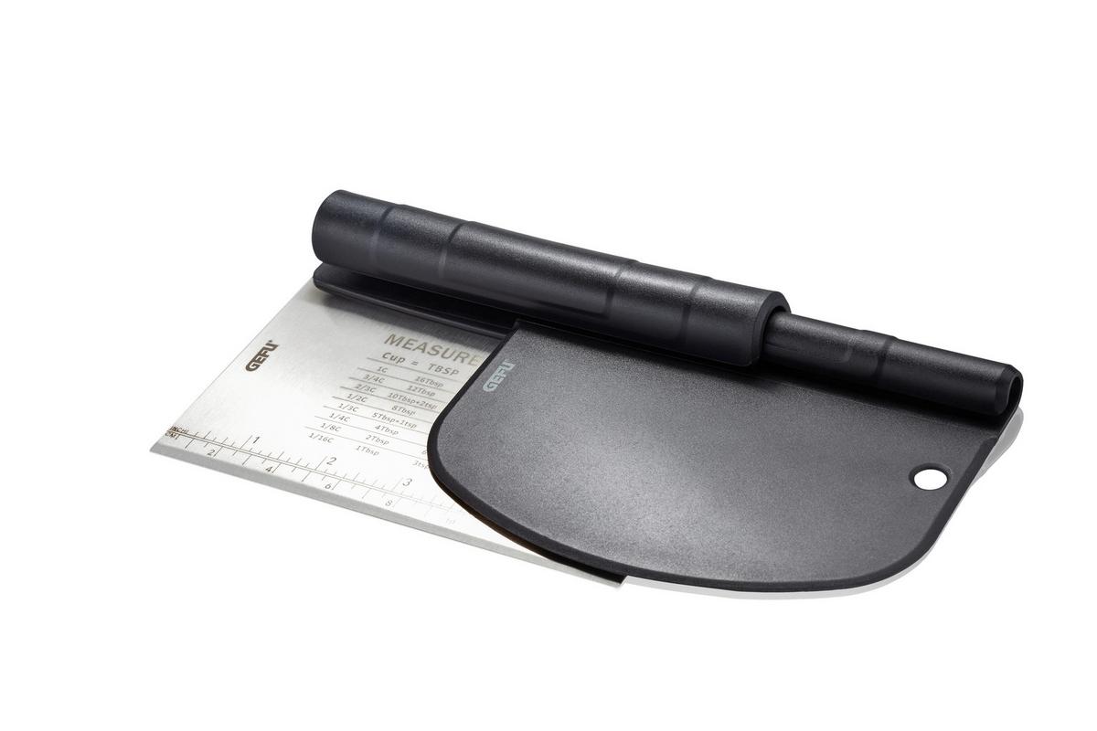SZPATUŁKA DO CIASTA 14591 - kolor stalowy/czarny, Basics, tworzywo sztuczne/metal (15,2/11,3/2,8cm) - Gefu