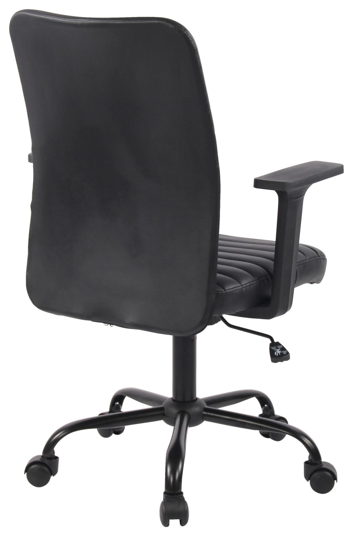 Uredska Stolica Noir - crna, Moderno, metal/tekstil (60/91-101/58cm) - Modern Living
