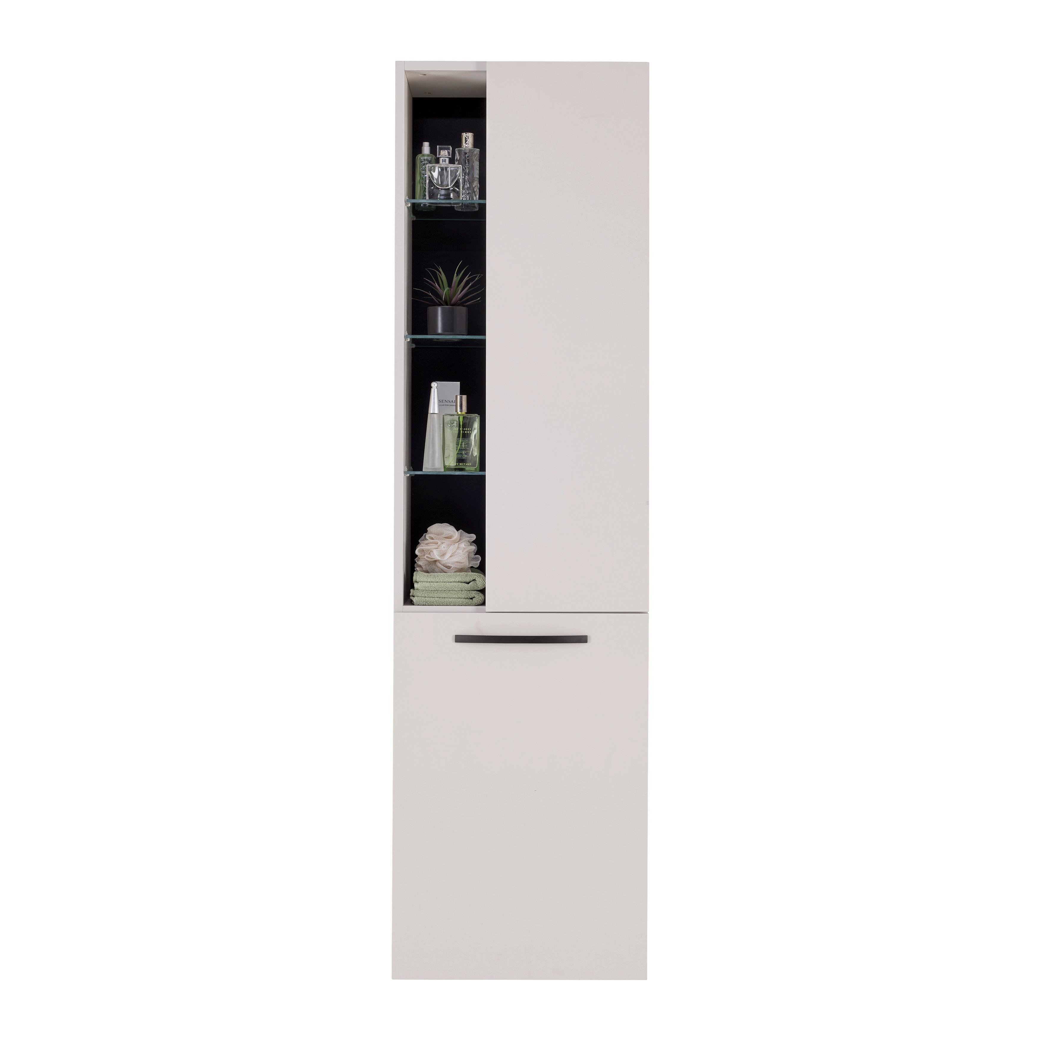HÖGSKÅP FLORENZ -EXKLUSIV- - svart/kashmir, Modern, metall/trämaterial (50/180/190/35cm) - Mömax