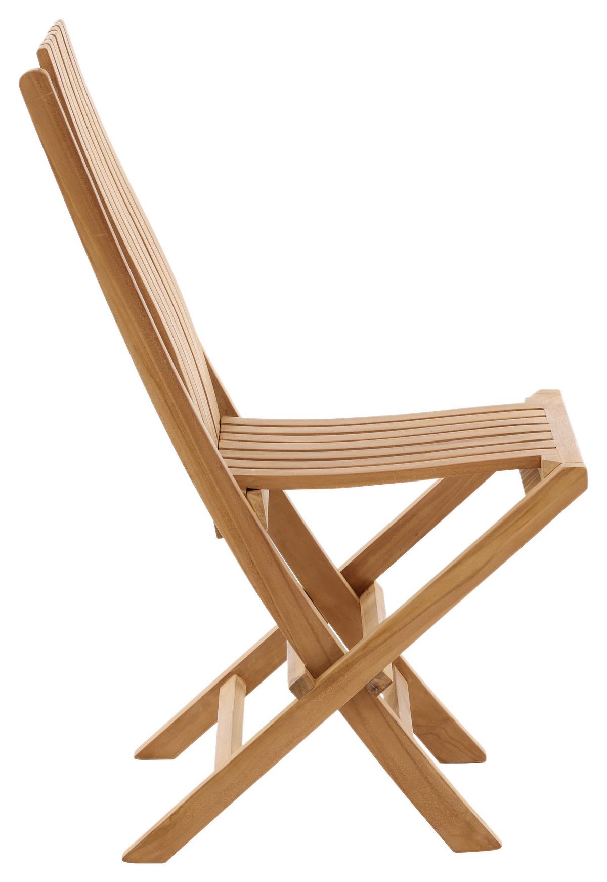 Gartenklappsessel Ghana ca. 43x98x47 cm Teakholz - Teakfarben, KONVENTIONELL, Holz (43/98/47cm) - Gardenson