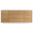 Sideboard in Weiß/Eichefarben - Eichefarben/Weiß, MODERN, Holz/Holzwerkstoff (170/76/40cm) - PREMIUM LIVING