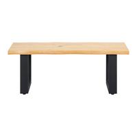 Ülőpad Boston - fekete/Artisan tölgy, Modern, fa/fém (120/45/38cm) - Modern Living