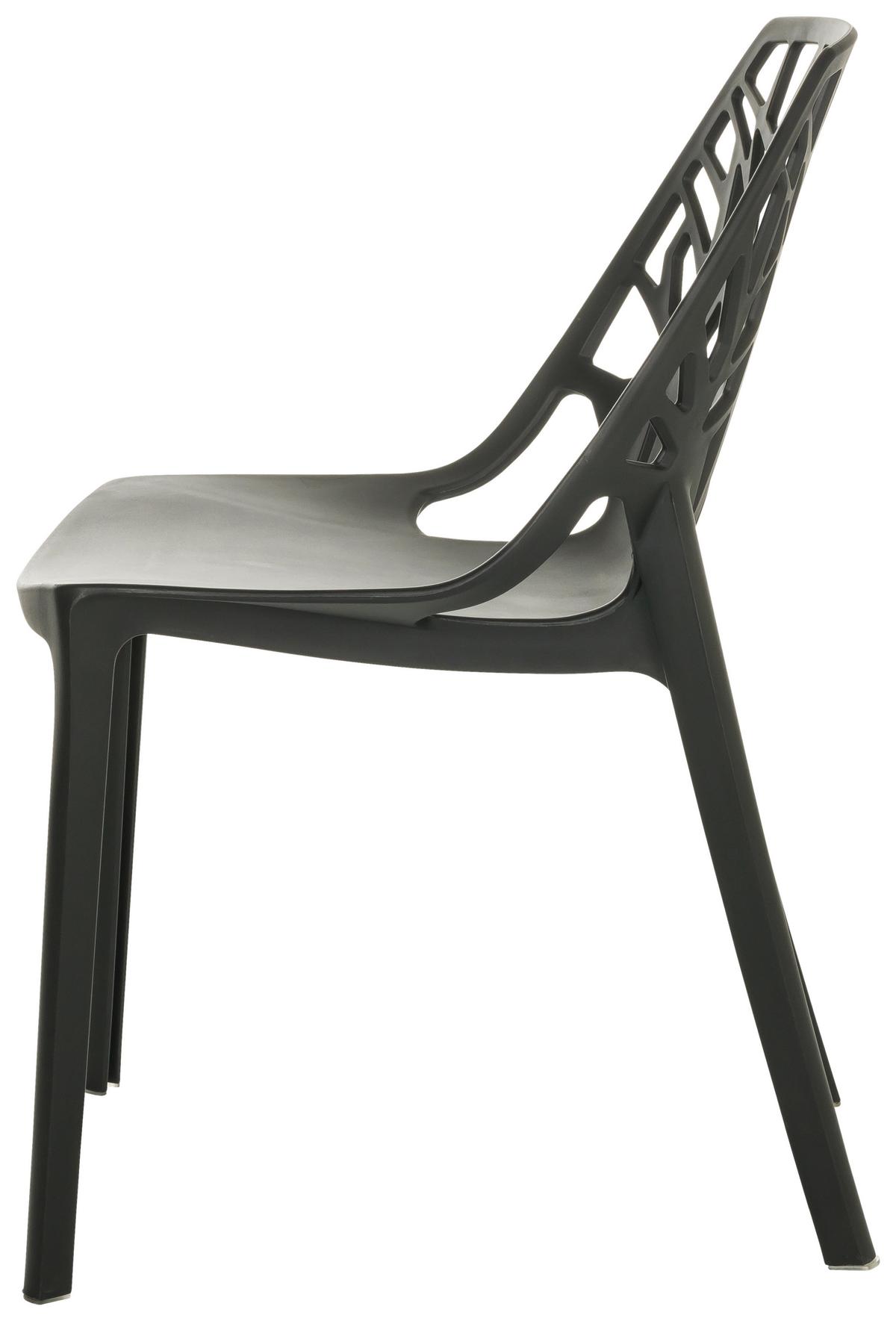 Stol Artifo Tri, Črna - črna, Basics, umetna masa (47/80/56cm) - MID.YOU