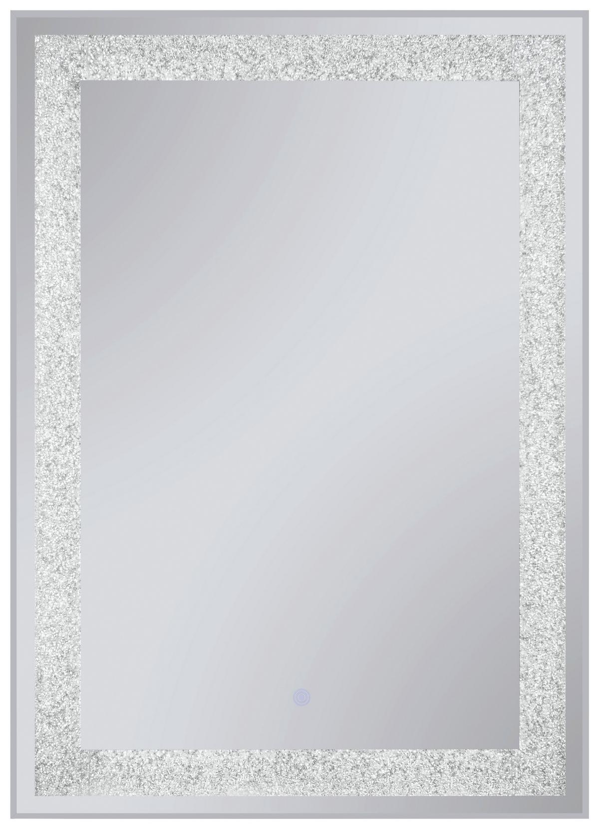 LUSTRO ŁAZIENKOWE HERMINE - kolor srebrny, Modern, szkło (50/70/3,5cm)