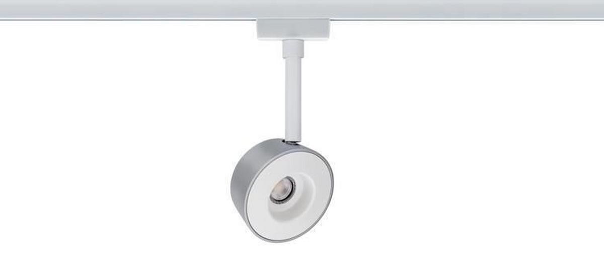 Schienensystem-Strahler Spot Pellet max. 4 Watt - Chromfarben/Weiß, Design, Metall (8/18/4cm) - Paulmann