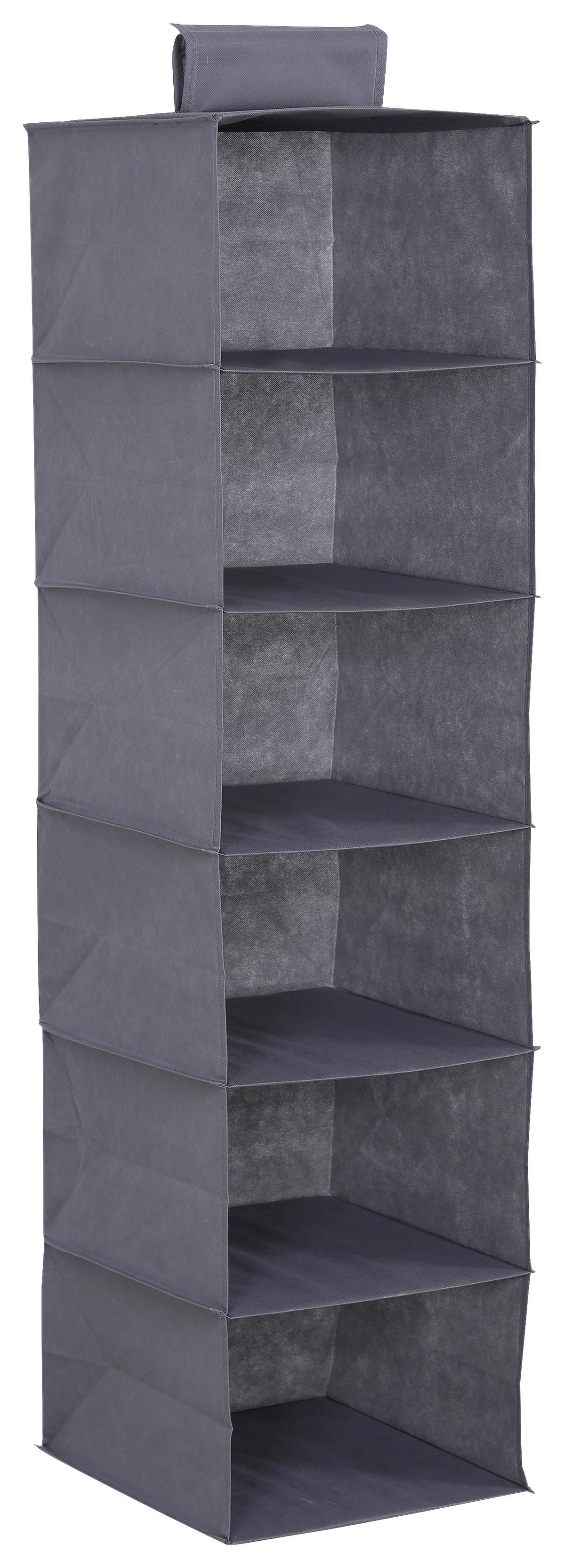Felakasztható Rendszerező Kläck - szürke, Konventionell, karton/textil (33/125/35cm) - Mömax