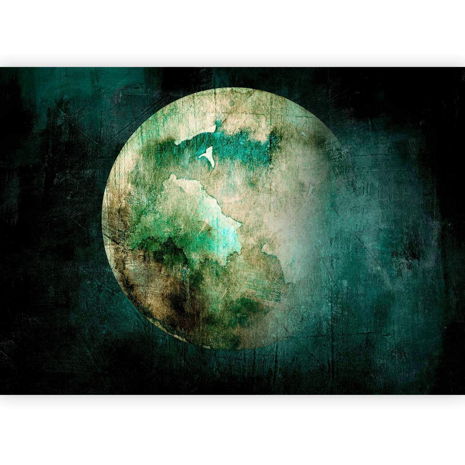 Fototapeta Green Pangea, 100x70cm - turkizna/zelena, Trendi, tekstil (100/70cm) - artgeist