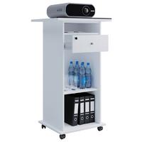 Stoječi Pult Neta, Bela - bela, Moderno, leseni material (60/50/108,3cm) - MID.YOU