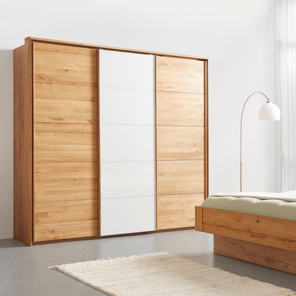 Schwebetürenschrank Monterray Eichefarben ca. 255x220x60cm - Eichefarben, KONVENTIONELL, Holz/Holzwerkstoff (255/220/60cm) - ecoTree