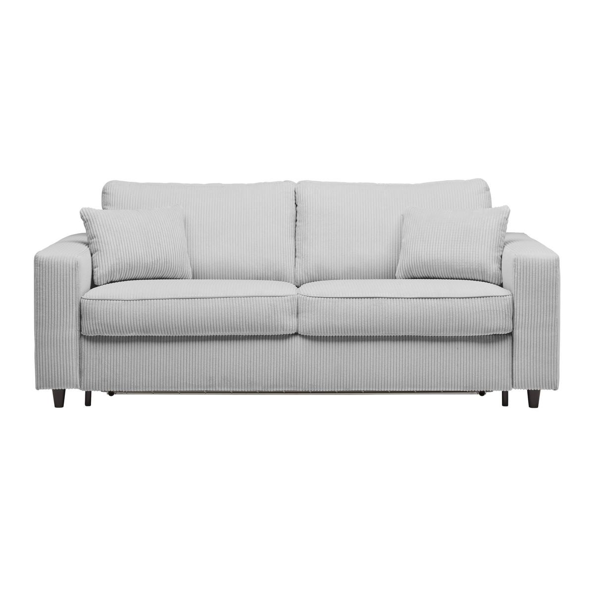 Schlafsofa Agneta Hellgrau - Hellgrau/Schwarz, MODERN, Holz/Textil (200/83/97cm) - Premium Living