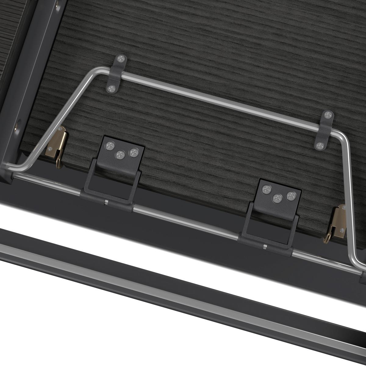 Kihúzható Asztal Fekete Amado - fekete, Modern, faalapú anyag/fa (160-200/90/76cm) - Bessagi Home