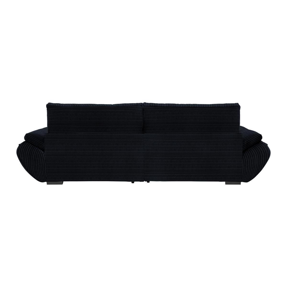 Wohnlandschaft Vivo Dunkelgrau ca. 317x63x179cm - Dunkelgrau/Schwarz, MODERN, Kunststoff/Textil (317/63/179cm) - Based