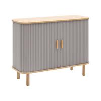 Kommode Grau/naturfarben - Naturfarben/Grau, Modern, Holz/Holzwerkstoff (100/75/40cm) - Mömax