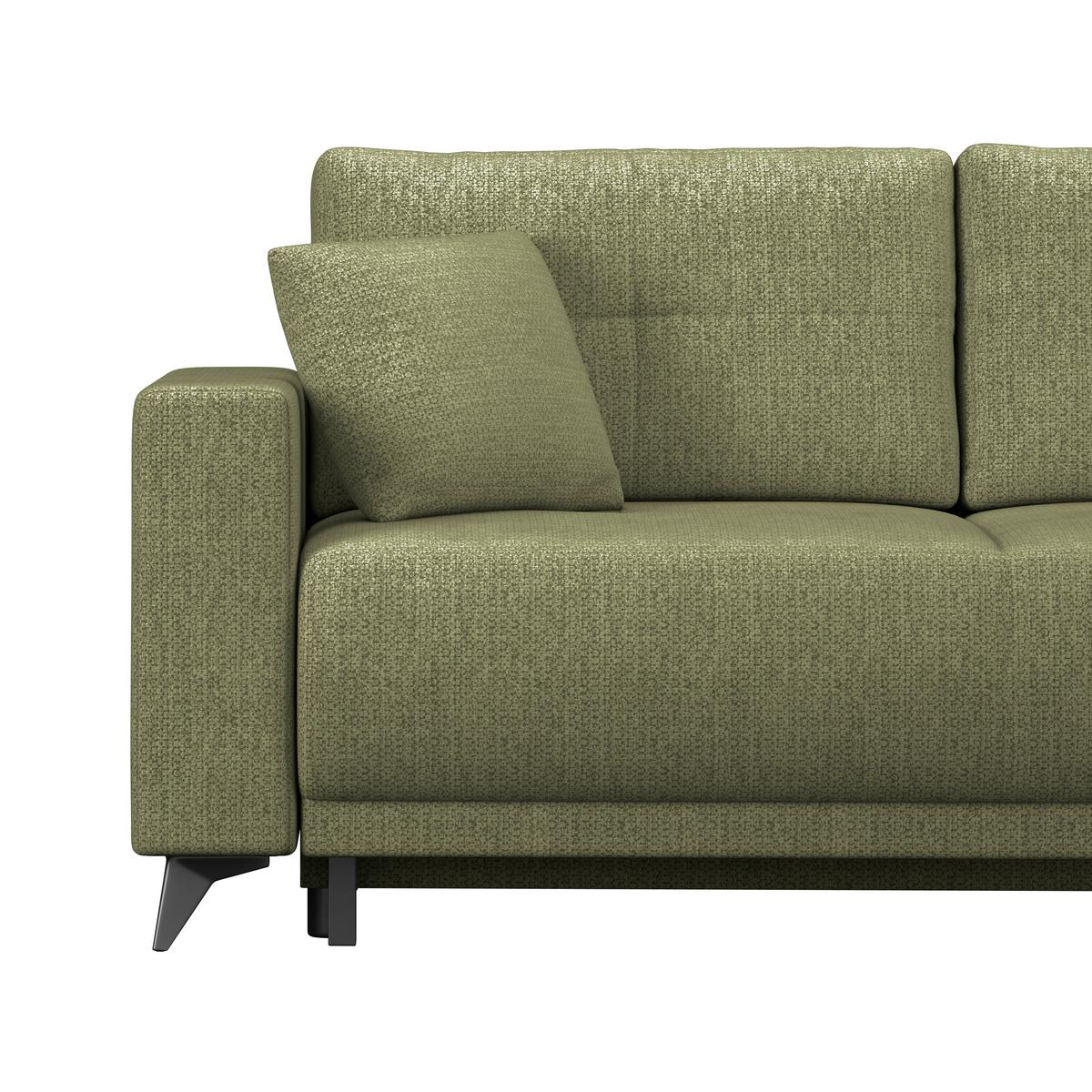 Kutna Garnitura Texas - zelena/crna, Konvencionalno, drvo (259/203cm)