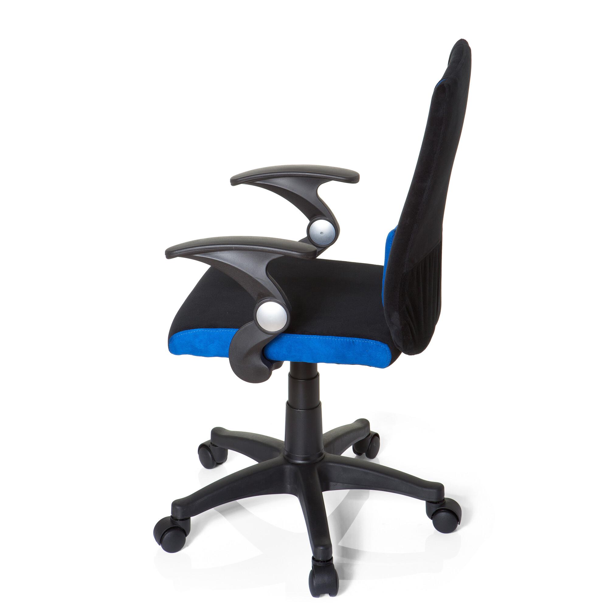 Jugenddrehstuhl Kiddy Pro Al ca. 50x87-97x40cm Schwarz,Blau - Blau/Schwarz, Basics, Kunststoff (50/87-97/40cm) - MID.YOU