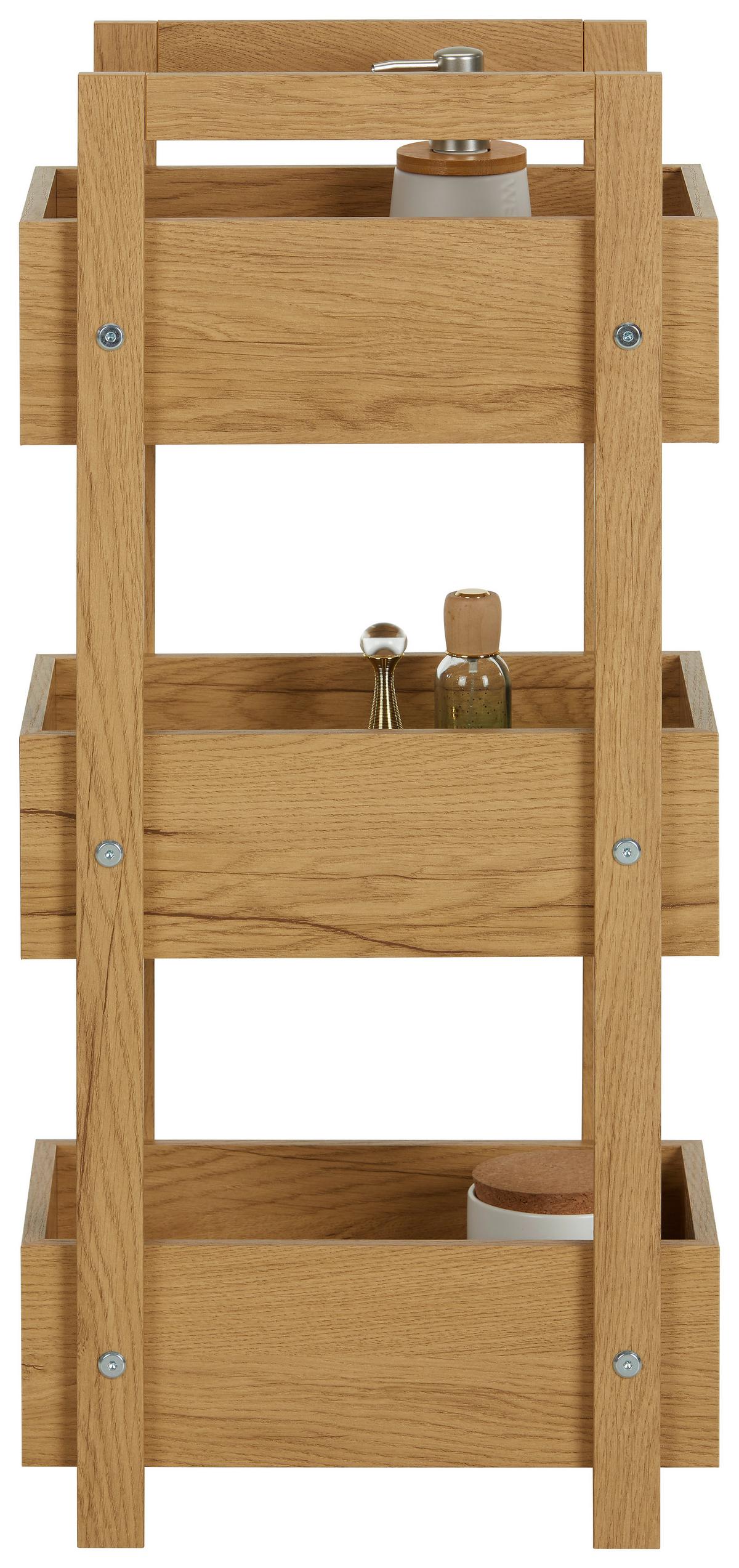 Standregal in Eichefarben - Eichefarben, Modern, Holzwerkstoff (37/79/24cm) - Mömax