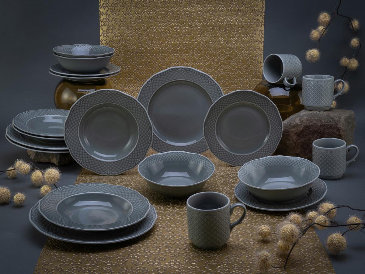 Kombinirani Servis Arianne Grau, 20-Delni - siva, Basics, keramika - Creatable