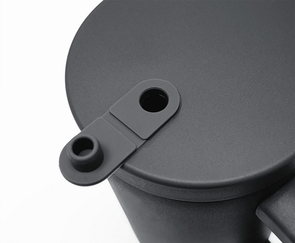 TERMOKUBEK 15042 - szary, Basics, tworzywo sztuczne/metal (1,2l) - GOURMETMAXX