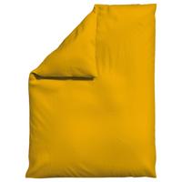 Bettdeckenbezug Woven Satin Currygelb ca. 155x220cm - Currygelb, Basics, Textil (155/220cm) - Schlafgut