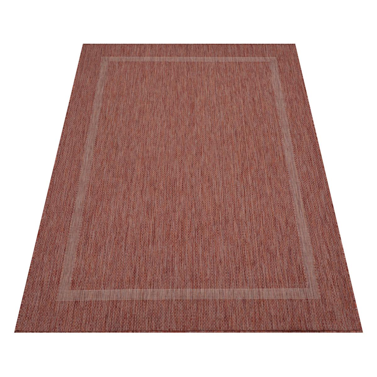Flachwebeteppich Relax Rot ca. 120x170cm - Rot, Basics, Textil (120/170cm) - Novel