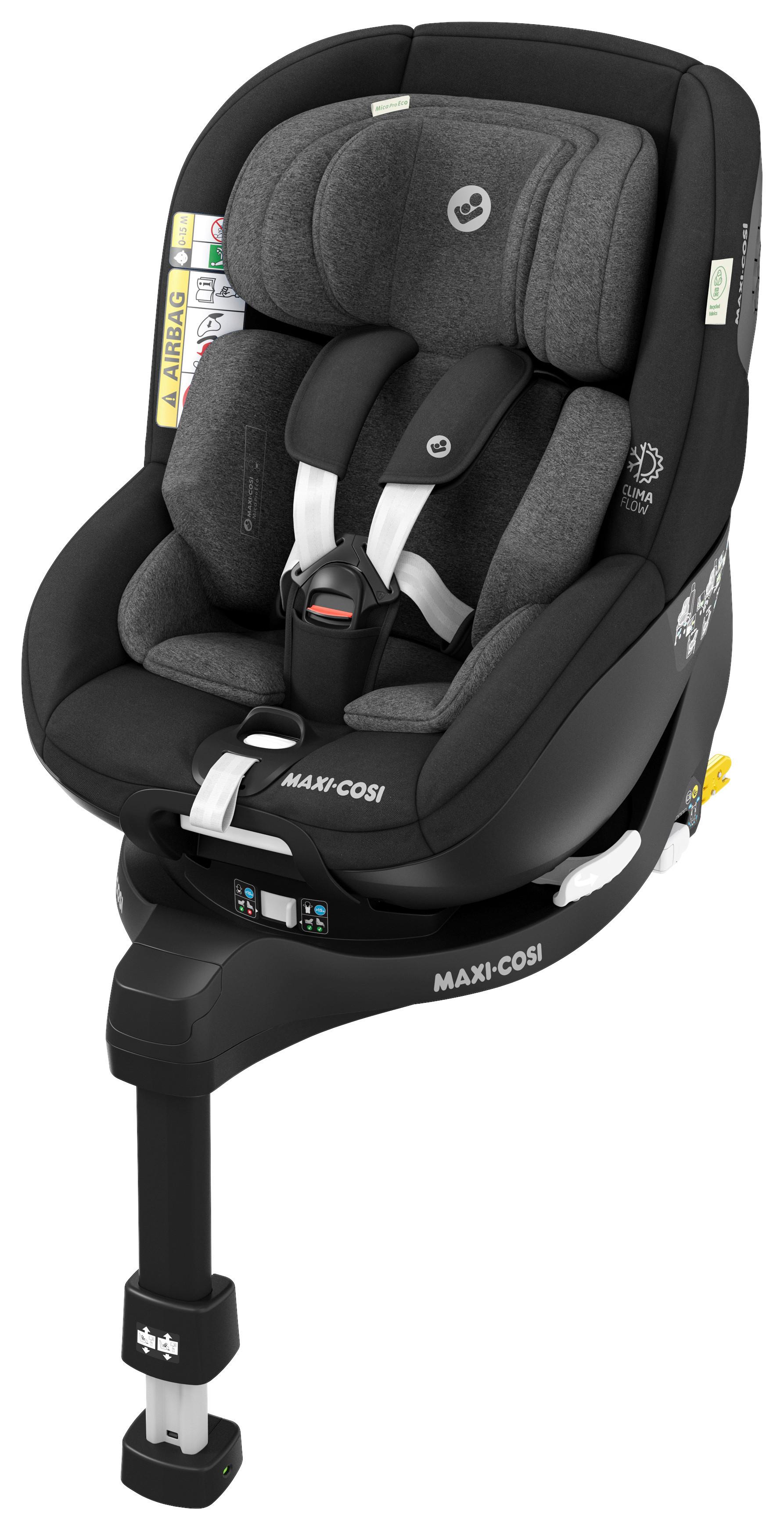 DZIECIĘCY FOTELIK SAMOCHODOWY 8515671110 MICA PRO ECO - czarny, Basics, tworzywo sztuczne/metal (44,2/64,8/68,3cm) - Maxi-Cosi