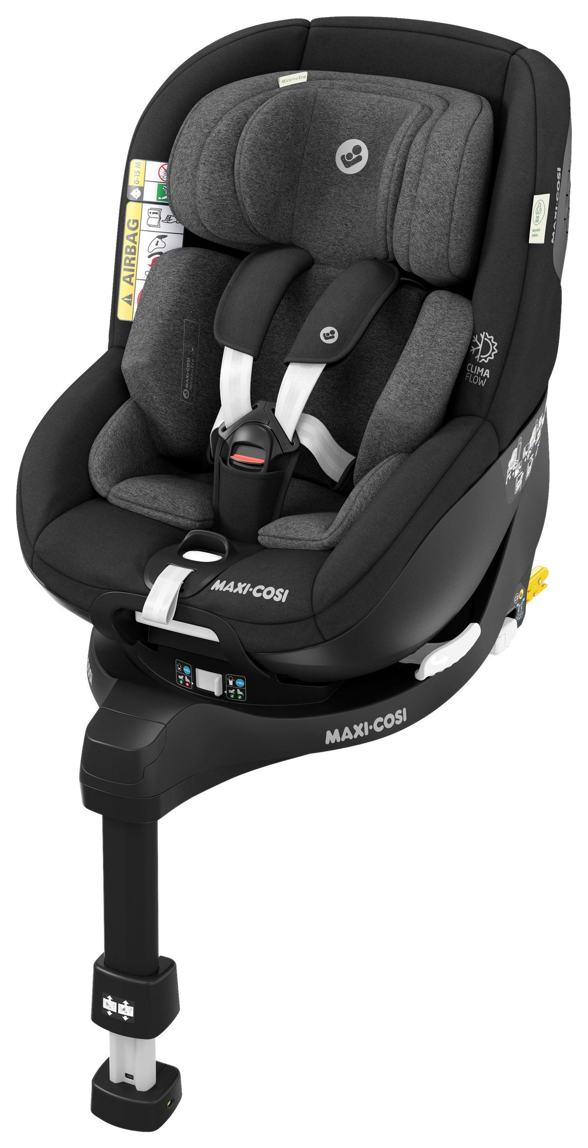 DZIECIĘCY FOTELIK SAMOCHODOWY 8515671110 MICA PRO ECO - czarny, Basics, tworzywo sztuczne/metal (44,2/64,8/68,3cm) - Maxi-Cosi
