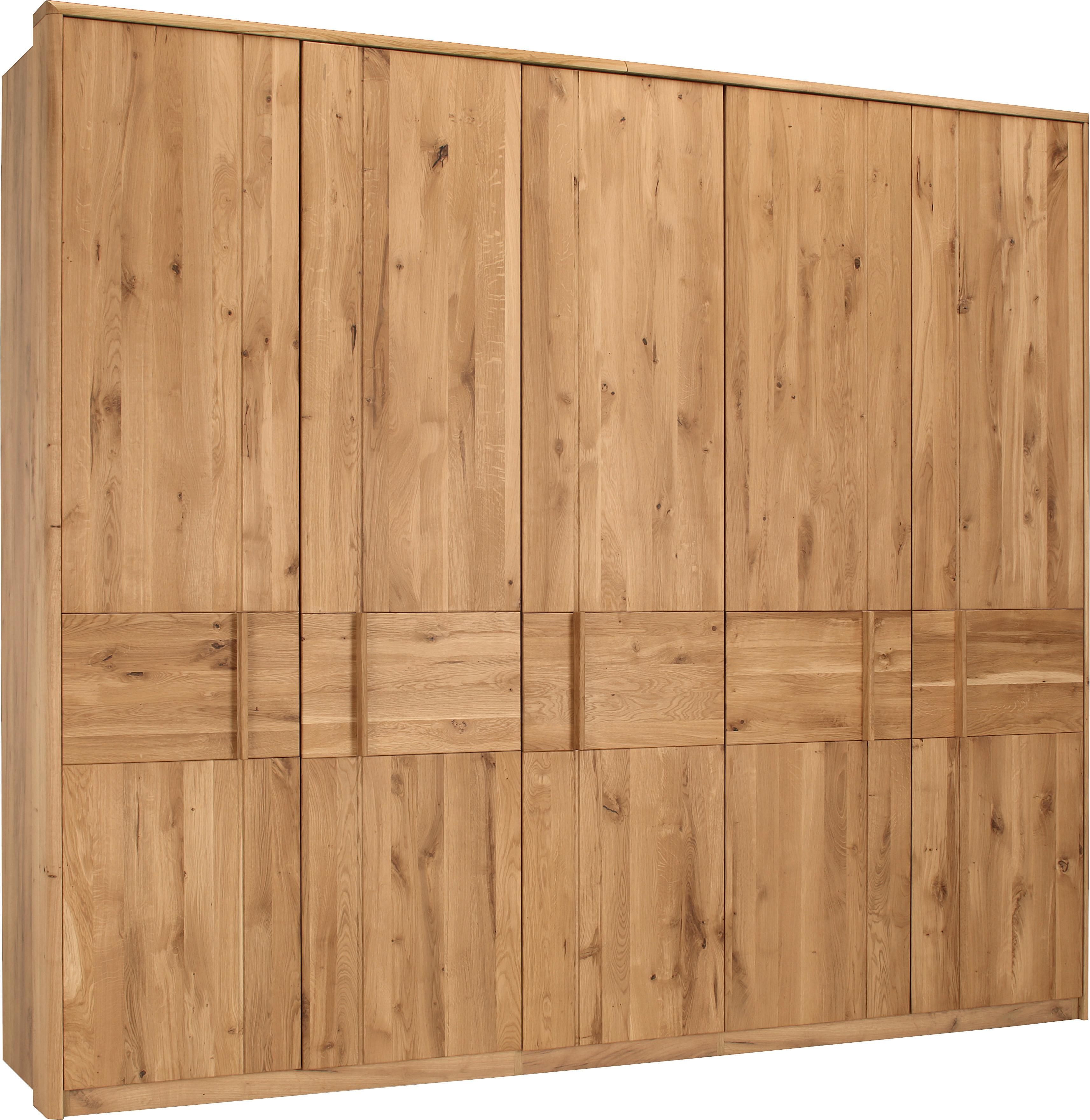 Drehtürenschrank in Wildeiche - Eichefarben, Konventionell, Holz/Holzwerkstoff (256/223/63cm) - ecoTree
