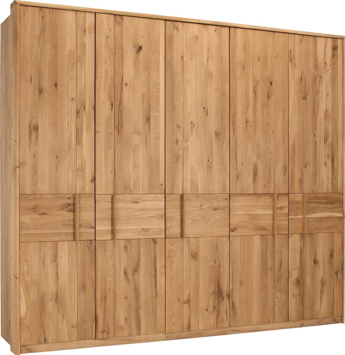 Omara S Klasičnimi Vrati Vero, Barva Hrasta, Š. 256 Cm - barve hrasta, Konvencionalno, leseni material/les (256/223/63cm) - Based