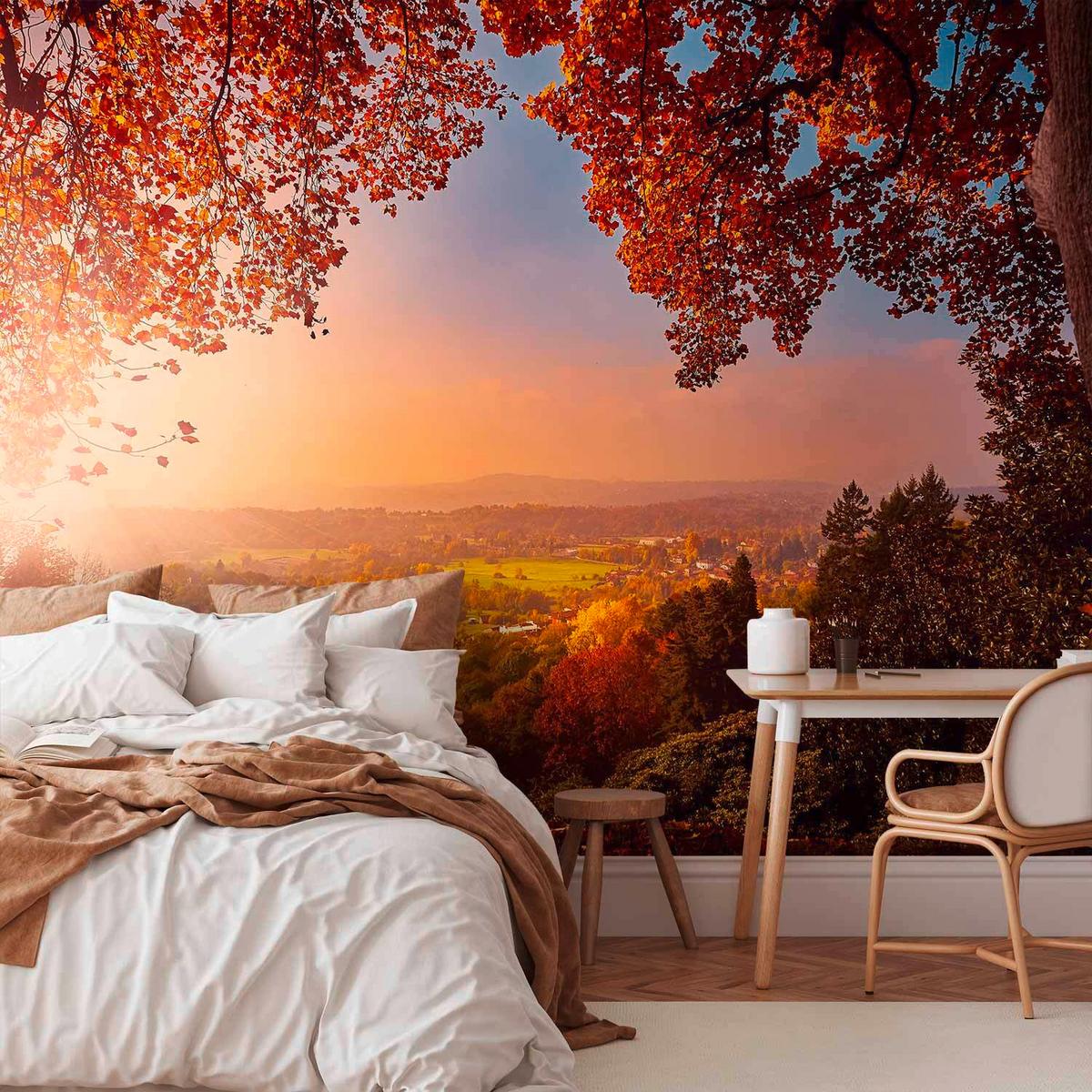 Fototapeta Autumn Delight, 350x245cm - večbarvno, Basics, tekstil (350/245cm) - artgeist