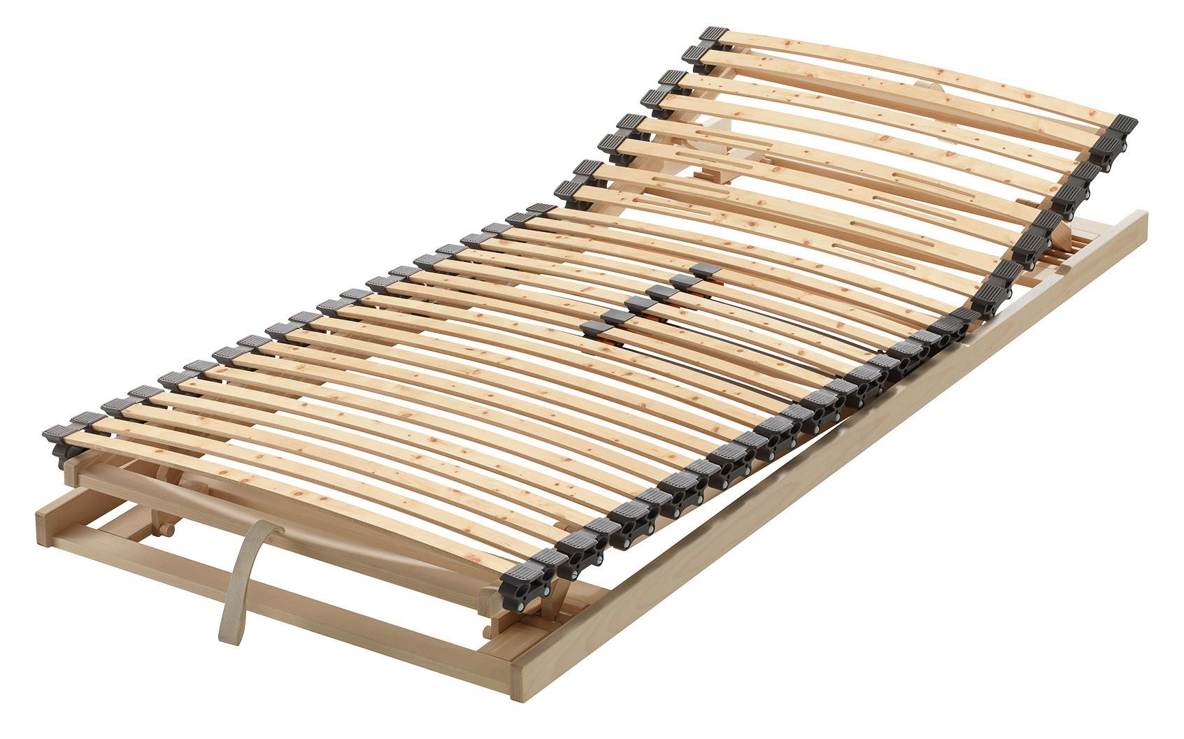 Zirben-Lattenrost ca. 90x200 cm, metallfrei - Zirbelkieferfarben/Buchefarben, Basics, Holz (90/200cm) - Linea Natura