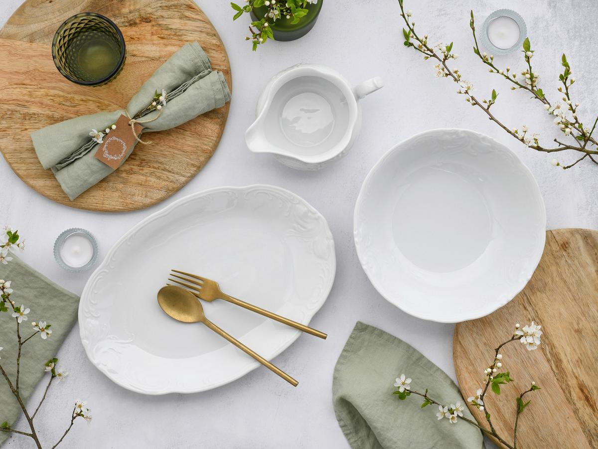 Kombinirani Servis Frederike, 3-Delni - bela, Basics, keramika - Creatable