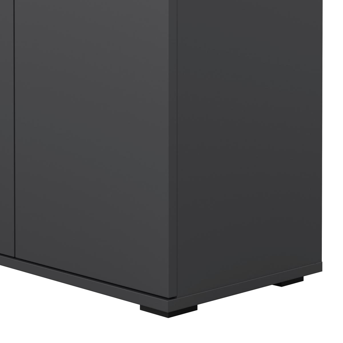 Schuhschrank Bobby II Anthrazit - Anthrazit, KONVENTIONELL, Holz (70/106/33,4cm) - Mömax