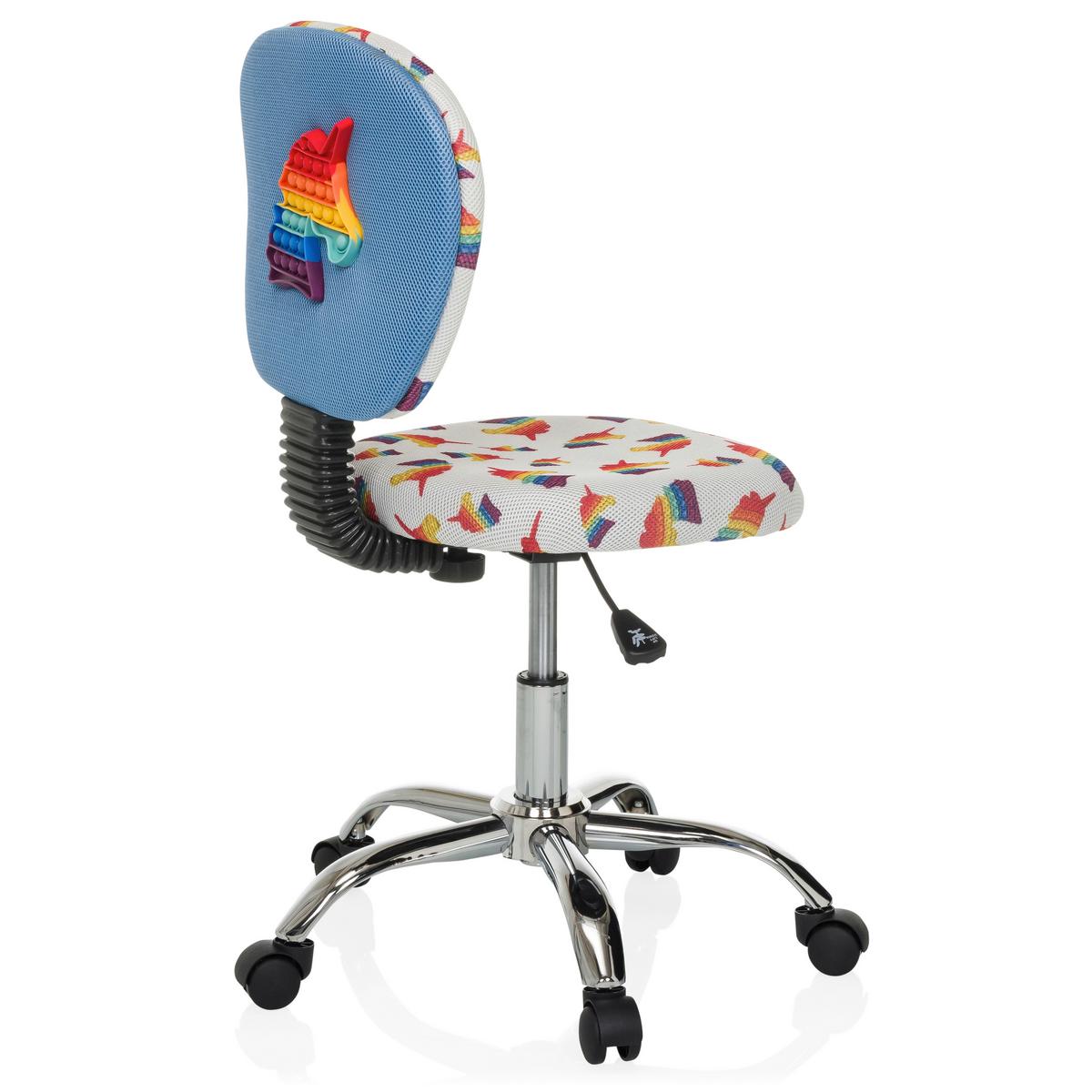 Otroški Vrtljivi Stol Kid Bubble, Motiv Samoroga - večbarvno/barve aluminija, Moderno, kovina/umetna masa (50/79-89/50cm) - MID.YOU