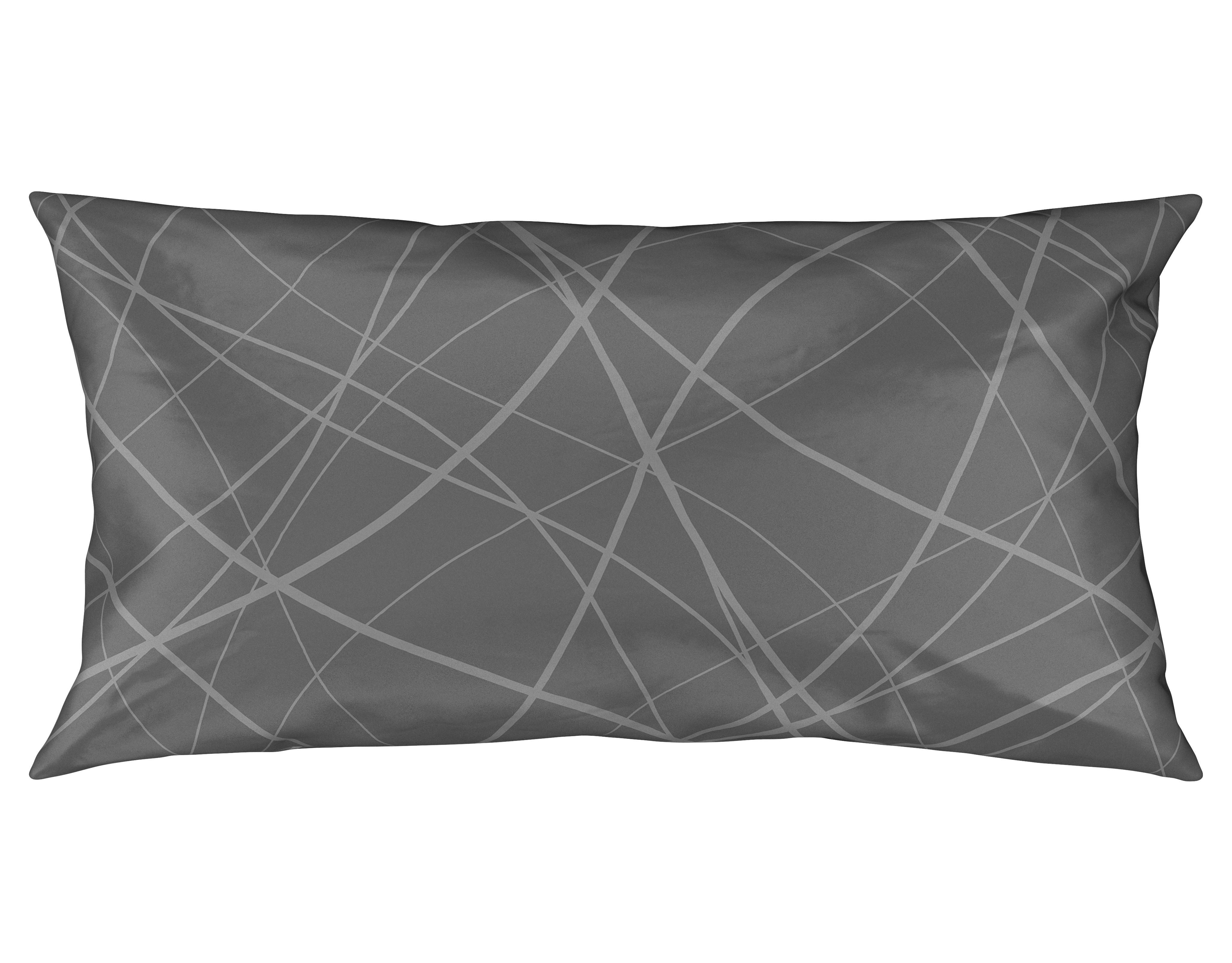 Kissenhülle Alex Design in Schieferfarben ca. 40x80cm - Schieferfarben, MODERN, Textil (40/80cm) - Premium Living