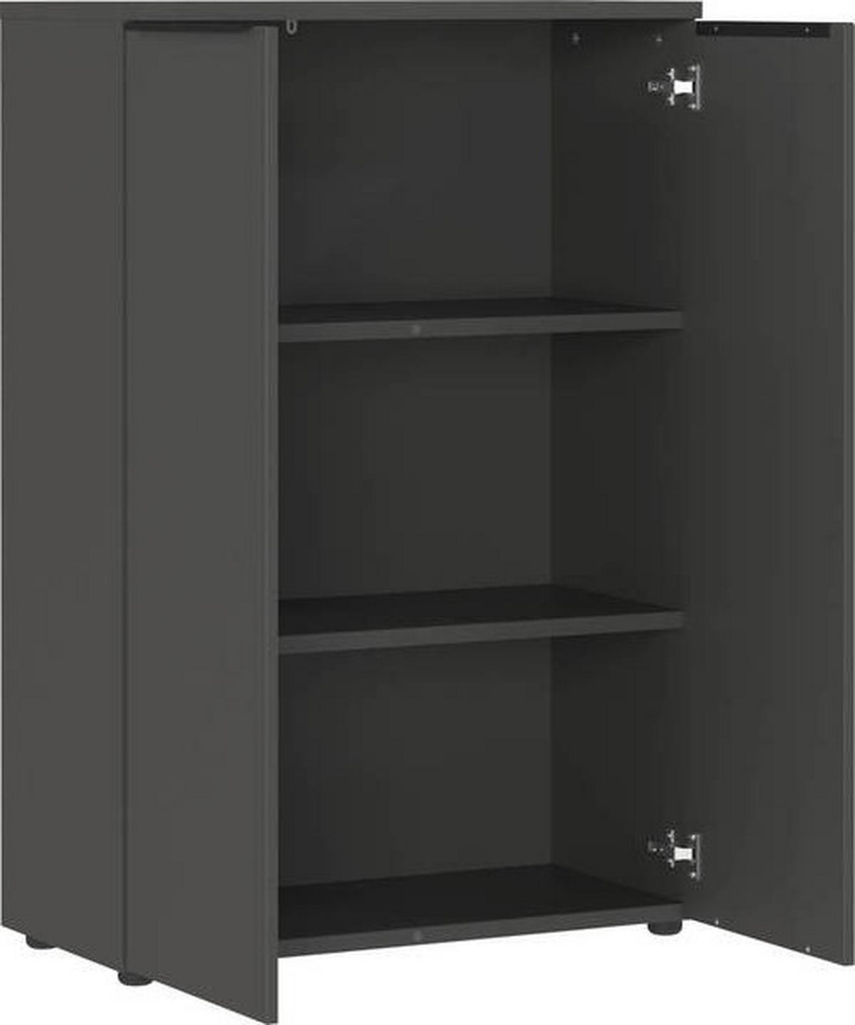 Aktenschrank Ribera Graphitfarben - Graphitfarben, Modern, Holzwerkstoff (81/120/40cm) - Premium Living