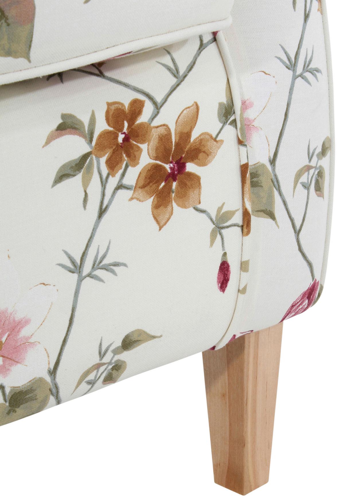 Ohrensessel Lorris Multicolor Flachgewebe - Buchefarben/Multicolor, Design, Holz/Textil (77/103/86cm) - Max Winzer