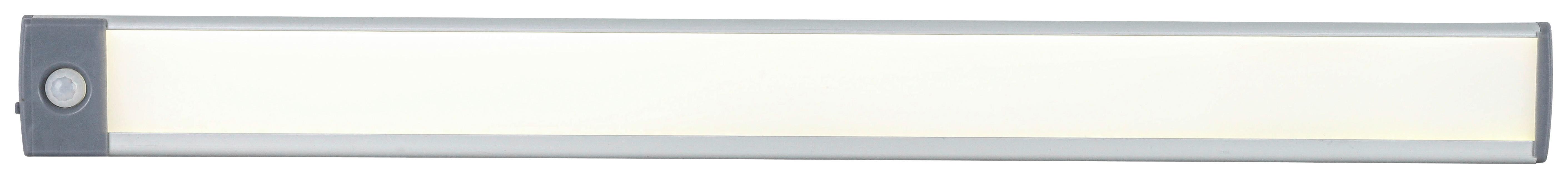 Unterbauleuchte Unti max. 4,5 Watt - Silberfarben/Grau, Modern, Kunststoff/Metall (46/4/1cm) - Mömax