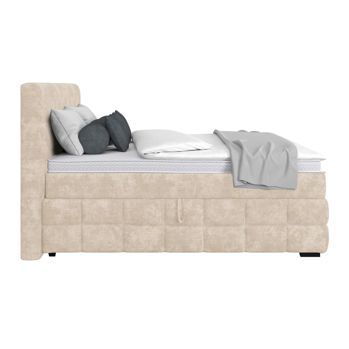 PAT BOX VEGA - alb/verde, Trend, lemn/textil (160/200cm) - Modern Living