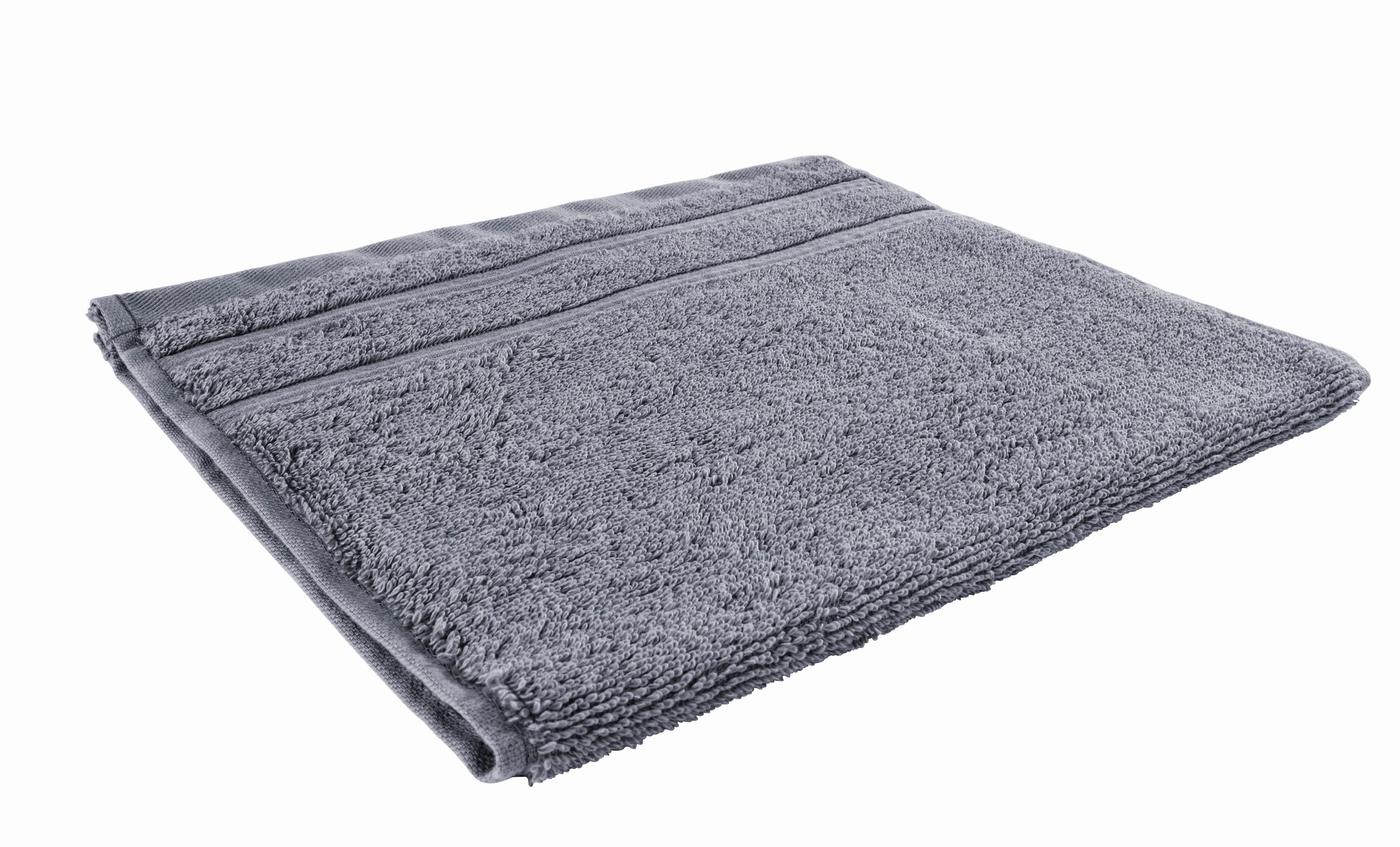 Gästetuch Melanie in Grau ca. 30x50cm - Anthrazit, Textil (30/50cm) - Modern Living