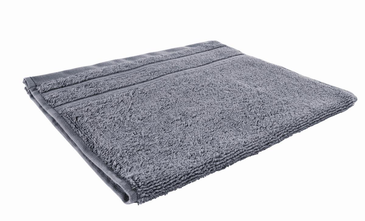 Gästetuch Melanie in Grau ca. 30x50cm - Anthrazit, Textil (30/50cm) - Modern Living