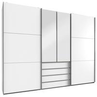 DULAP USI CULISANTE MAGIC - argintiu/alb, Modern, material pe bază de lemn (300/236/65cm) - Premium Living