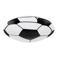 LED-Deckenleuchte Lemmi in Schwarz/Weiß max. 1,18 Watt - Schwarz/Weiß, KONVENTIONELL, Kunststoff/Metall (36/10cm) - Globo