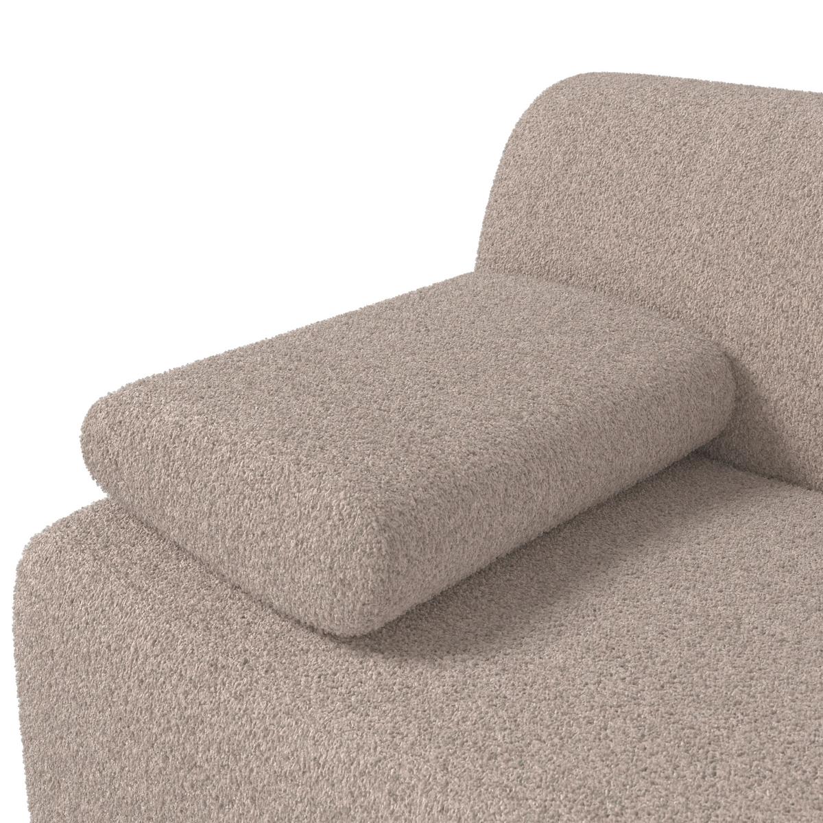 CANAPEA SOPHIE - maro/culoare natur, Modern, lemn/textil (222/88/75cm) - Bessagi Home