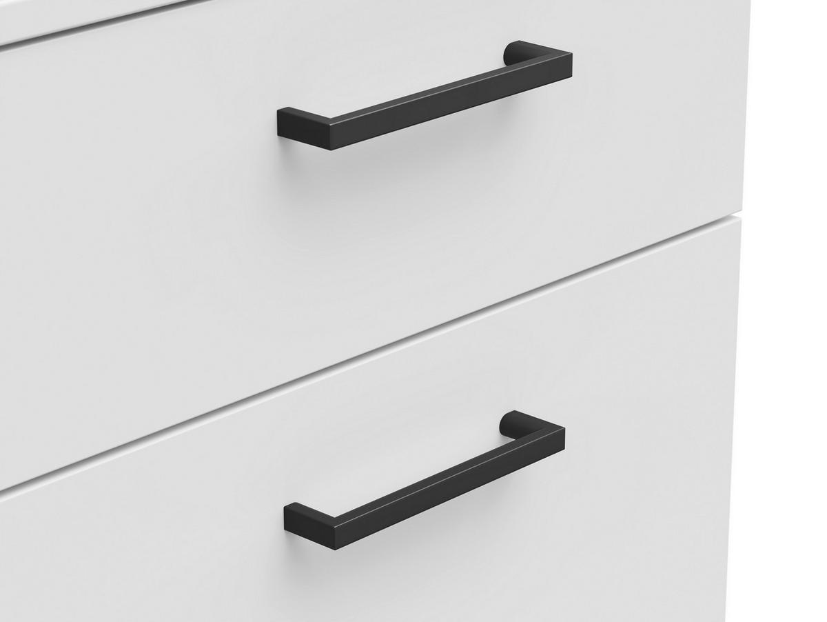 Kommode Multistauraum Weiss - Weiss/Anthrazit, Modern, Holzwerkstoff/Kunststoff (45/83/40cm) - Premium Living
