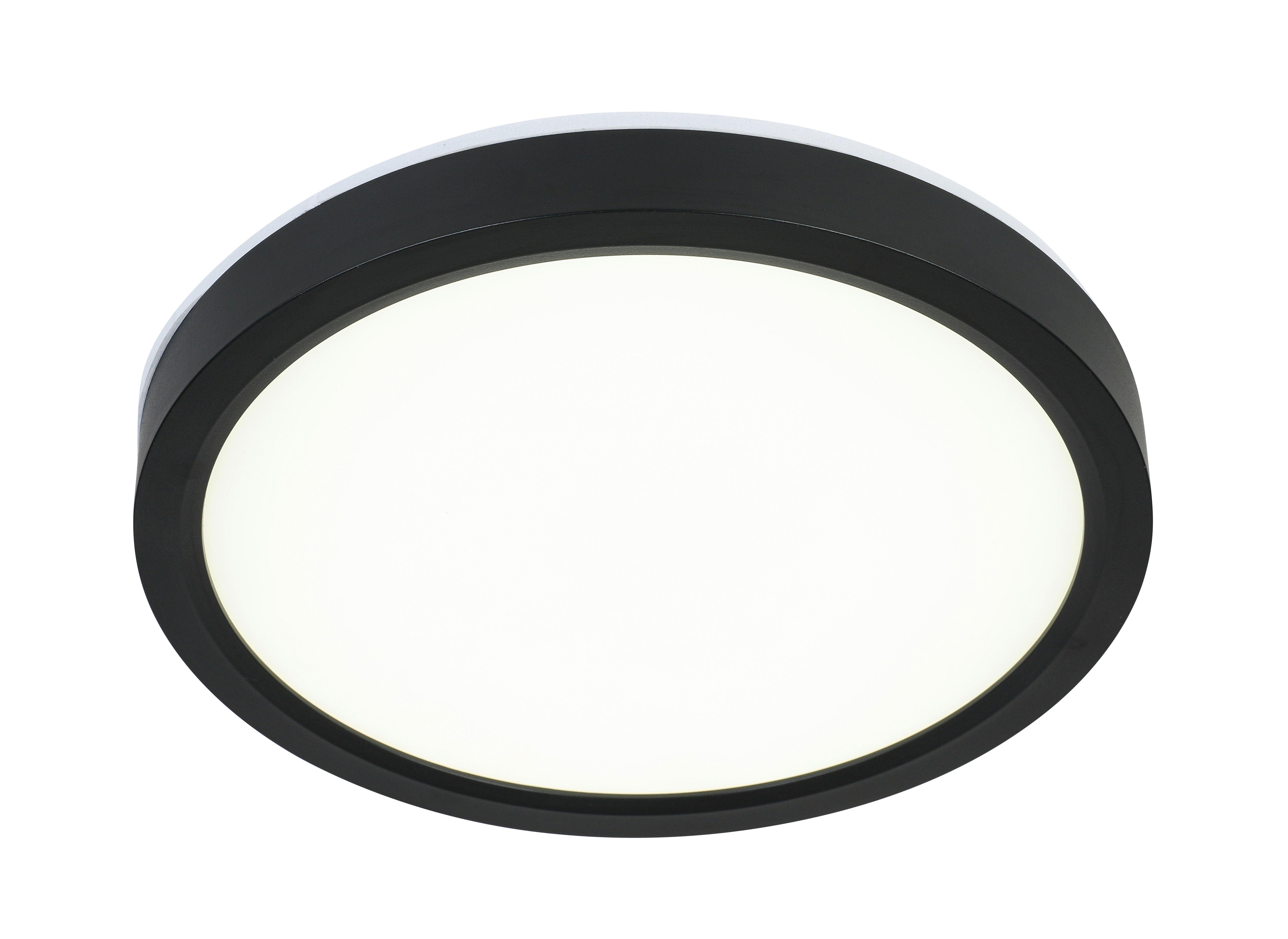 Led Svjetiljka Stropna Tir - bijela/crna, Moderno, plastika (23/2,5cm) - Mömax