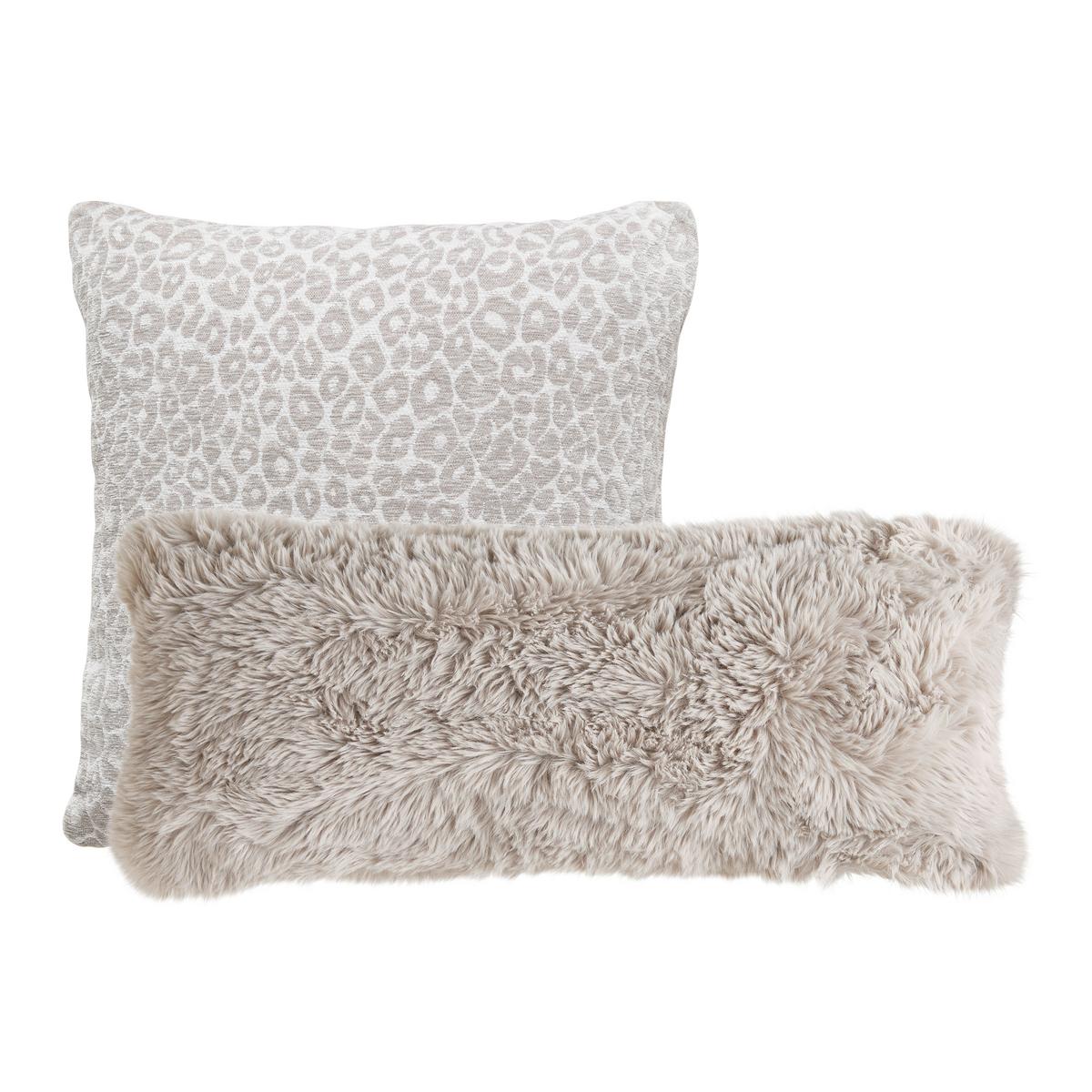 Set Jastuka Cammelio - bež-siva/sivo-braon, Moderno, tekstil (48/48cm) - Mömax