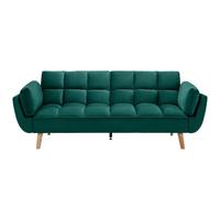 Canapea extensibilă CORA - verde, Modern, lemn/textil (214/92/81cm) - Bessagi Home